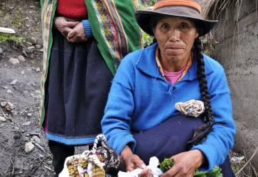 Ženy z horskej osady Vaquería v pohorí Cordillera Blanca