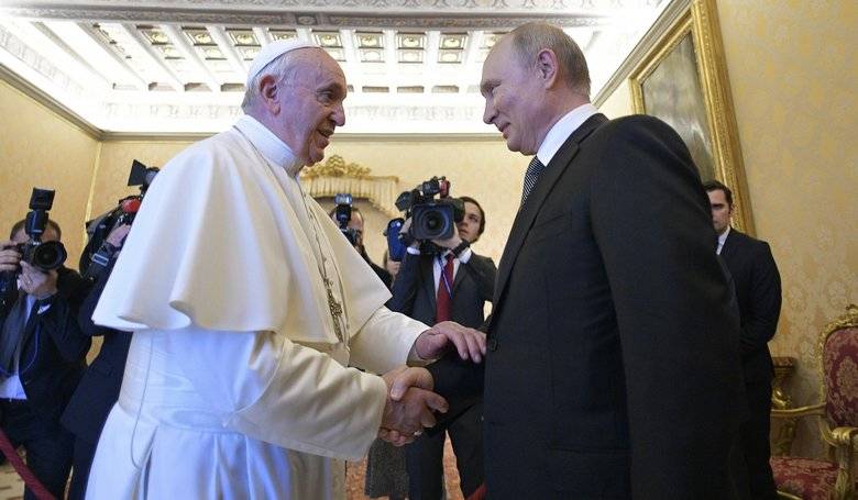 Prezident Ruska navštívil tretí raz Vatikán