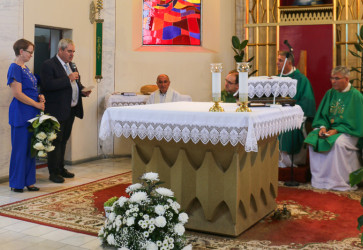 V nedeu 7. septembra sa v obci elpice konala slvnos pri prleitosti stho vroia narodenia miestneho rodka, salezina, biblistu a misionra dona Jozefa Heribana. Snmka: Michal Strenec