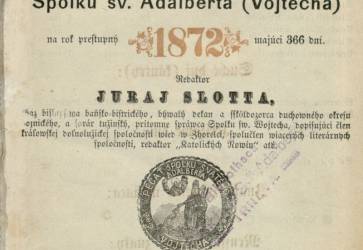 Jedna z prvých strán historicky prvého Pútnika svätovojtešského. Snímka: archív SSV