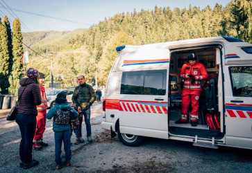 Deti si mohli pozrie zkutie sanitky. Snmka: Ema Gejdo Lanariov