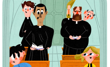 Oli a Dori na n�v�teve v semin�ri