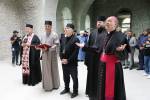 S predstaviteľmi hlavných náboženských komunít v Azerbajdžane počas ekumenického stretnutia. Snímka: archív Vladimíra Feketeho