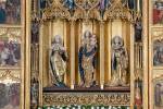 9. Hlavný neskorogotický krídlový oltár zasvätený sv. Alžbete vznikol v rokoch 1474 – 1477 a jeho autor (či autori) je doteraz neznámy. Snímka: Erika Litváková