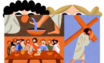 Oli a Dori spoznávajú veľkonočnú liturgiu Oli a Dori spoznávajú veľkonočnú liturgiu