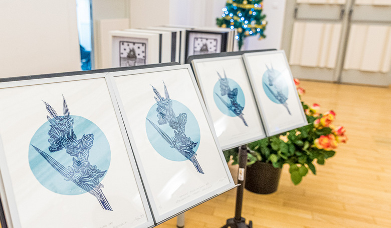 Vizuál ocenenia vytvorila mladá výtvarníčka Martina Rötlingová. Snímka: Veronika Horníková