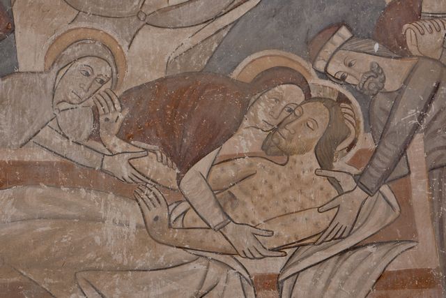 V obci Koceľovce zachytila Apsida vzácne fresky s mariánsko-christologickým cyklom.
